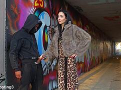 dominican guy pounds italian babe doggystyle under bridge in barcelona streets 🇮🇹🍆