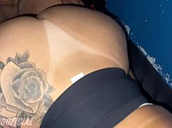 swingers wife dominates single guy at club while husband watches her huge tits bounce