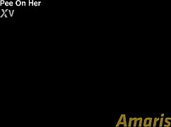 blonde teen takes massive cumshot and golden shower close up lick