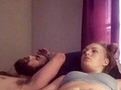 Snow Bunny Shaved Pussy Teases Toys Horny