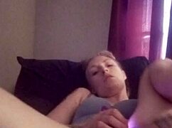 Snow Bunny Shaved Pussy Teases Toys Horny