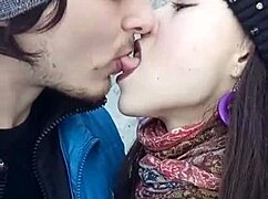 lesbian babes kiss passionately before cumshot play