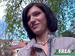 ukrainian lina arian park warmup leads to 3 guy gangbang home