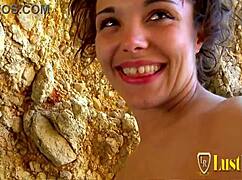 Candid Skinny Teen Tania Dola Drilled Doggy On Beach By Huge Cock