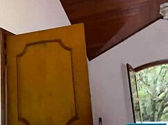 Busty Ebony Scarlet Taylor Ride Cock in Steamy POV Threesome