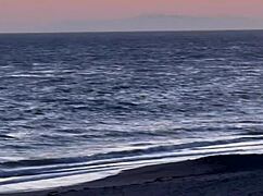 Beach Yoga Party Thong Slips Revealing Blonde's Bubble Butt Monster Cock Pov