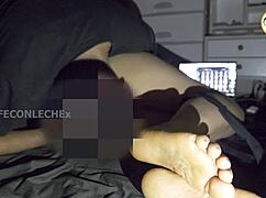 christmas shopping turns into rough anal pounding of my best friend's tight bubble butt