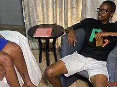 pervert student sneaks big black cock into ebony teen sneakers fuck