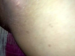Tight virgin shaved pussy stretched by huge long cock creampie