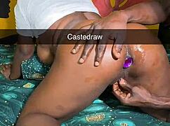 can her tight asshole handle this massive anal plug stretch?