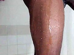 steamy shower tempts skinny brunette beauty's secret desires