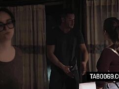 busty secretary milf lena paul bends for boss husband's hardcore ass pounding