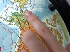 Slim blonde nerd hints at anal temptation