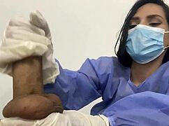 patient's cock got so hard i couldn't resist sucking it sloppy nurse style