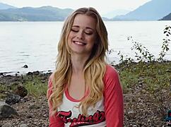 Petite Blonde Milf From Canada Strips Nude Outdoors For Playboy Centerfold