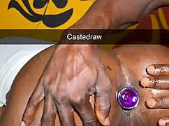 can her tight asshole handle this massive anal plug stretch?