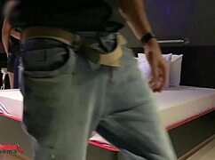 Hot housewife cheats with young black bull while cuck watches lingerie