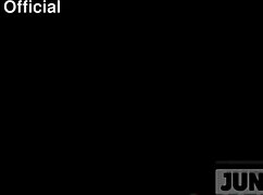 vampire teen girls storm hotel room deepthroat suck muscular man's monster cock cum mouthful facial!