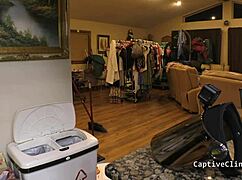 nurse jewel handcuffs patient in latex gloves for backstage pov tease