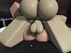 ROBLOX SLUT FUCKED BY MONSTER BBC CUM BLASTS PUSSY!