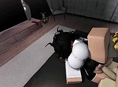 ROBLOX SLUT FUCKED BY MONSTER BBC CUM BLASTS PUSSY!