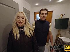 Kinky Couple Vera Jarw and Veronica Leal Share Huge Cock on Couch