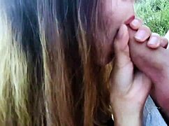 whoa, hubby's best friend pounding my wet pussy in public park 😩💦 creampie finish
