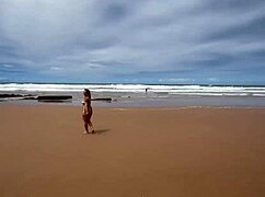 Teen Latina and Friend Strip Bikinis on Bahia Beach for Emo Passion with Machos