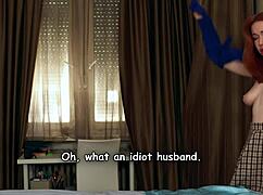 sharing bed with hot redhead stepmom turns into rough doggystyle pussy pounding