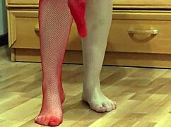 i love watching brunette nylon stockings pantyhose foot fetish ass walk