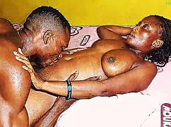 Real Naija Pound Horny Maid's Wet Pussy with Monster Cock Quickie Rip