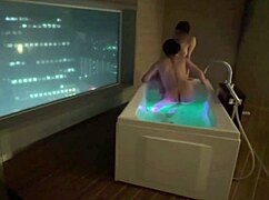 Cute santa's pale tits sucked baby style then hotel bath doggy raw fuck!