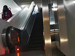 crossdressing guarrita flashes panties under slutty skirt in public exhibit