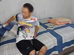 stepsis cleans room while stepdad works yard i sneak rough creampie fuck