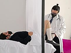 Doctor sneaks monster cock into latina patient during risky hospital exam