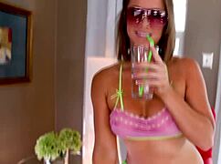 Sierra Sanders Swallows Huge Monster Cock In POV Deepthroat Cum Facial