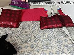 Neighbor slut begs for cock and sneaks into my apartment while girlfriend's away!