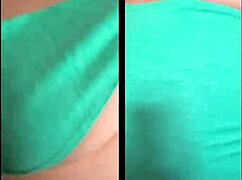 testing this green outfit mixup turned into a fun confusing strip tease