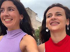 cute neighbors deepthroat huge cock outdoors then cumwalk with facial