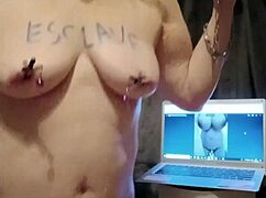 esclave f teases with toys on public photos humiliating maid play