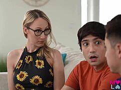 What if blonde milfs crystal clark and lauren phillips swapped stepmoms for doggy creampies?