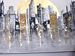 Hey Lisa the painting install turned into her bent over for creampie doggy