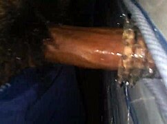 Watch me cum hard stroking my rubber cock toy