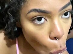 Pretinha Mika Sits Deep on Black Cock for Hot Ass Ride