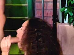 damn i gag so hard on this dick sloppy deepthroat latina style 💦 natural tits bouncing