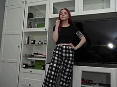 Dude my cute redhead roommate just surprised me with deepthroat blowjob in dorm