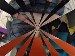 Face fucking my downjacket liner then doggystyle so impotent husband licks cum off