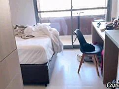 Sexy Redhead In Heels Pays Hotel Fine With Ass Shaking Strip And Submissive Spanking