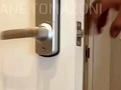 slipped downstairs for food and horny neighbor calls me over to fuck