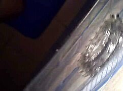 Watch me cum hard stroking my rubber cock toy